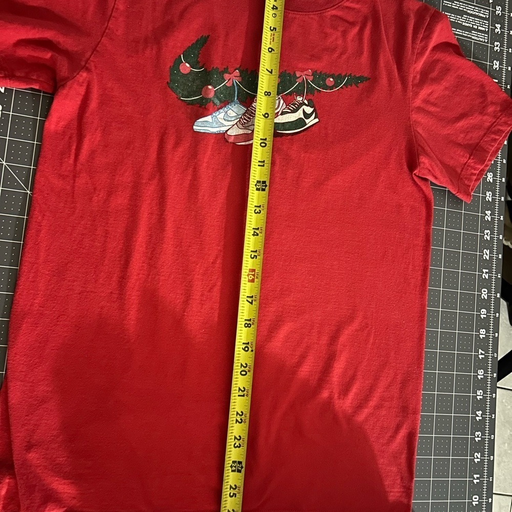 Nike Red Tee with Sneaker Design - Picture 2 of 5